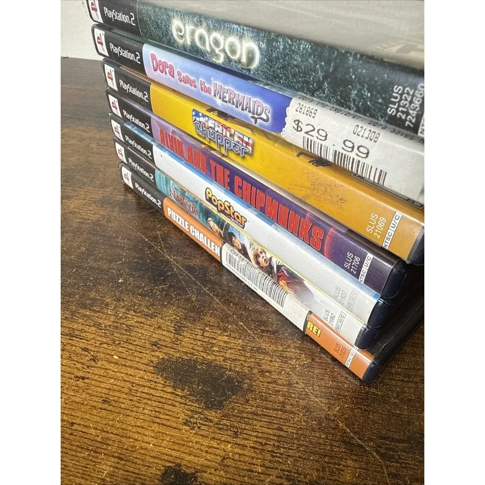 Sony PlayStation 2 PS2 Game Bundle Lot 7 Games CIB Tested Dora Narnia Eragon